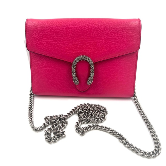 Gucci Pink Dionysus Wallet on Chain EUC - Picture 1 of 8